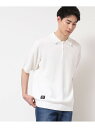 【SALE/50%OFF】【洗える】ニットポロシャツ Dessin デッサン トップス ポロシャツ ホワイト ブルー グレー【RBA_E】【送料無料】[Raku...