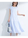 【SALE/10%OFF】【クールエアー素材/UVケア】エアリータックワンピース INDIVI インディヴィ ワンピース・ドレス その他のワンピース・ドレス ブ...