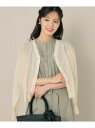 【秋カラー・オシャレな透け感】ダブルパール調シアーカーディガン Cou...(4)