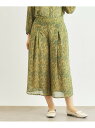 【SALE/46%OFF】【楊柳生地/同柄アイテムあり】ウッドブロック リーヴス柄パンツ LAURA ASHLEY ローラ アシュレイ パンツ その他のパンツ ...