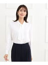 【SALE/50%OFF】【夏SALE/フォーマル/マシンウォッシュ可】シルキーボウタイデザインブラウス Reflect リフレクト トップス シャツ・ブラウス...