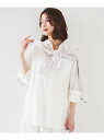 【SALE/30%OFF】【セットアップ可能/手洗い可】リネン混 ベーシックシャツ UNTITLED アンタイトル トップス シャツ・ブラウス グレー ブラウン...