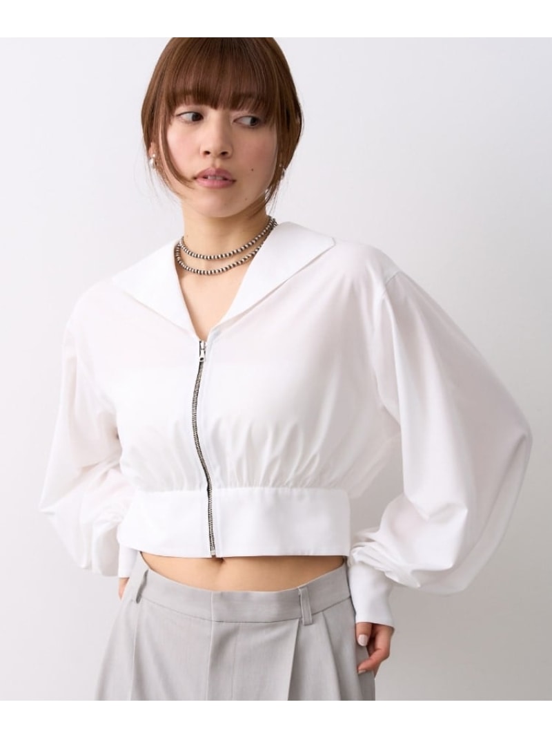 CODE Abfront zip short blouse DRESSTERIOR hXeA gbvX VcEuEX zCg u[yz[Rakuten Fashion]