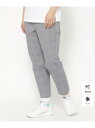 【SALE/55%OFF】UVカット/接触冷感 クールタッチグレンチェッククロップドパンツ adabat アダバット パンツ その他のパンツ ネイビー ホワイト...