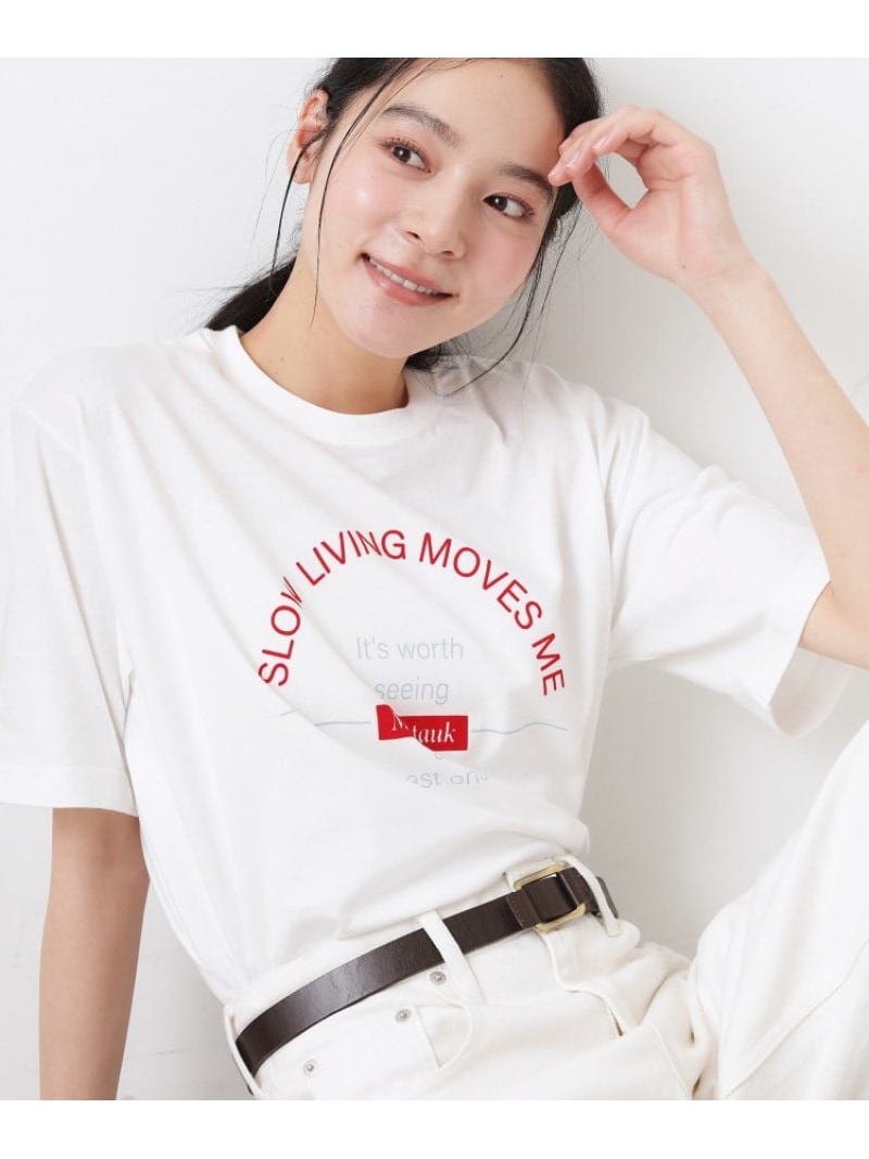 乐天商城 - 【SALE／10%OFF】【洗える】オーガニックコットンロゴTシャツ Dessin デッサン トップス カットソー・Tシャツ ブラック グレー ホワイト【RBA_E】【送料無料】[Rakuten Fashion]