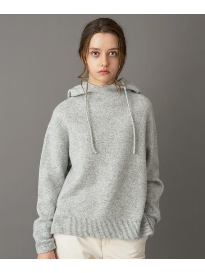 【SALE／10%OFF】カシミヤブレンドフードニット DRESSTERIOR ドレステリア トップス ニット イエロー ブルー レッド グレー【RBA_E】【送料無料】[Rakuten Fashion]のサムネイル