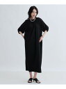【SALE/40%OFF】ソフトチュールスリーブ切替ワンピース GALLEST インディヴィ ワンピース・ドレス その他のワンピース・ドレス ブラック ベージュ...