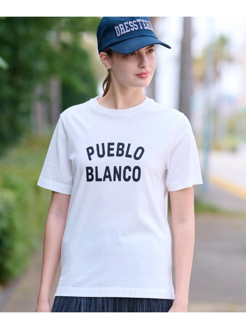 【SALE／30%OFF】PUEBLO BLANCOロゴTシャツ DRESSTERIOR ドレステリア トップス カットソー・Tシャツ ..