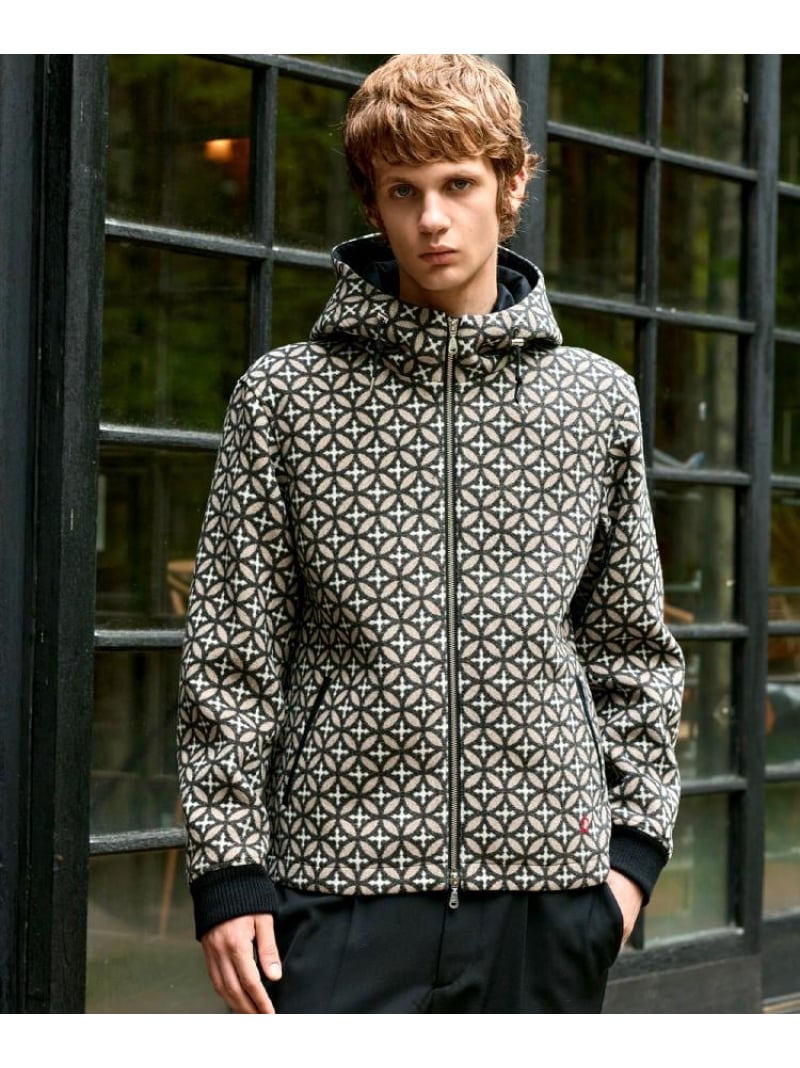 オーバーラップサークル ウールジャカードパーカー DRESSTERIOR ドレステリア ジャケット・アウター ブルゾン・ジャンパー ベージュ【送料無料】[Rakuten Fashion]のサムネイル