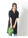 【SALE／30%OFF】ウエストタックがすっきり見え さらりスキッパーチュニック SHOO・LA・RUE シューラルー ワンピース・ドレス チュニッ..