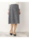 【SALE/80%OFF】【セレモニースーツ】ラメツイード Aラインスカート UNTITLED アンタイトル スカート ロング・マキシスカート ブラック グレー...