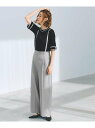 【SALE/50%OFF】2WAYショルダーストラップワイドパンツ grove グローブ パンツ その他のパンツ ブラック グレー【RBA_E】[Rakuten...