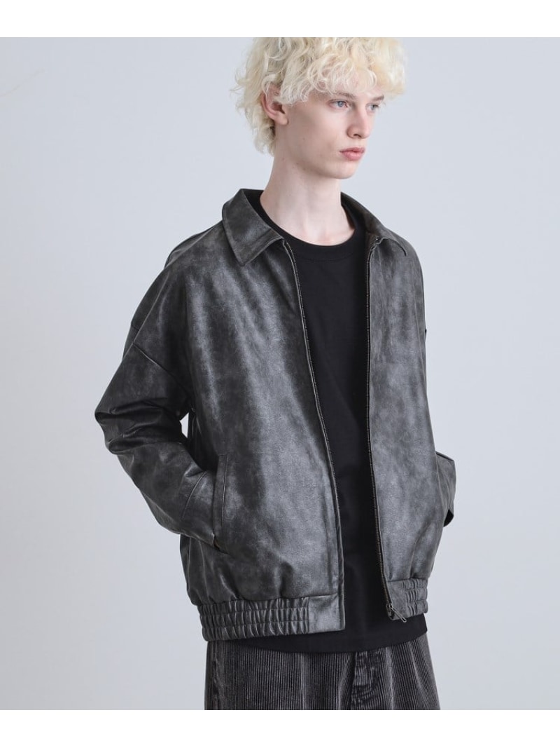 A-2コーティングブルゾン tk.TAKEO KIKUCHI ティーケータケオキクチ ジャケット・アウター ブルゾン・ジャンパー ブラック ブラウン【先行予約】*【送料無料】[Rakuten Fashion]