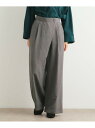 【SALE/46%OFF】【タックあり】ラップパンツ LAURA ASHLEY ローラ アシュレイ パンツ その他のパンツ ブラウン グレー【RBA_E】【送料...
