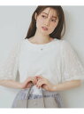 【SALE/30%OFF】シアーバルーンスリーブトップス【洗濯機洗い可/接触冷感】 index インデックス トップス カットソー・Tシャツ ブラック ホワイト...