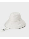 【SALE/5%OFF】【遮熱・UVカット・ウォッシャブル】つば広HAT UNTITLED アンタイトル 帽子 ハット ホワイト ブラック【RBA_E】【送料無...