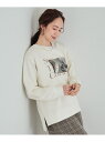【洗える/S-LL】ふわふわあったか裏起毛 グラフィックスウェット【SHOO WARM】 SHOO・LA・RUE シューラルー トップス スウェット・トレーナー...