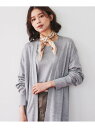 【SALE/30%OFF】【アンサンブル可能/体型カバー】シルクウールカシミヤカーディガン UNTITLED アンタイトル トップス カーディガン グレー ブラ...
