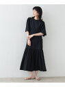 【SALE/50%OFF】ナイロンティアードマキシワンピース GALLEST インディヴィ ワンピース・ドレス その他のワンピース・ドレス レッド ベージュ ブ...