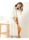 【SALE/40%OFF】【洗える/インド綿100%】さらりと着こなす 裾刺繍ワンピース SHOO・LA・RUE シューラルー ワンピース・ドレス その他のワン...