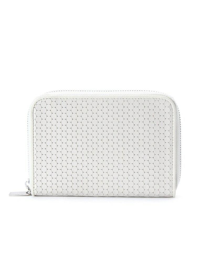 【SALE／30%OFF】CARDINALE(カルディナーレ)ファスナー式二つ折り財布＜Piu＞ HIROKO HAYASHI ヒロコ ハヤシ 財布・ポーチ・ケース 財布 ホワイト グレー ブラック【RBA_E】【送料無料】[Rakuten Fashion]