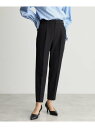 【SALE/20%OFF】【汚れ防止/シワになりにくい/セレモニー/通勤】ダブルクロステーパードパンツ/洗える/サスティナブル THE SHOP TK ザ ショ...