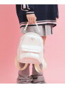 【SALE/50%OFF】チャーム付きミニリュック PINK-latte ピンク ラテ バッグ リュック・バックパック シルバー ブラック ホワイト【RBA_E...