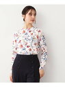 【SALE/40%OFF】【全面プリント/同柄アイテムあり】ローザリンド柄 プリントニット LAURA ASHLEY ローラ アシュレイ トップス ニット ホワ...
