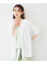 【SALE/5%OFF】【接触冷感/UV機能/遮熱】ジャージカーディガン UNTITLED アンタイトル トップス カーディガン ネイビー ホワイト ブラック ...