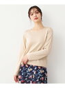 【SALE/40%OFF】【天竺編み】肩ボタン ラメニット LAURA ASHLEY ローラ アシュレイ トップス ニット ネイビー ホワイト【RBA_E】【送...