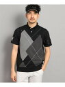 【SALE/60%OFF】アーガイルデザイン Vネックニットベスト adabat アダバット トップス ベスト・ジレ ブラック【RBA_E】【送料無料】[Rak...