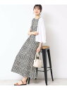 【SALE/20%OFF】【洗える】ウエーブプリントコットンワンピース Dessin デッサン ワンピース・ドレス その他のワンピース・ドレス ブラック【RBA...