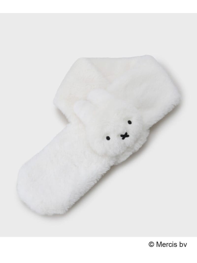 【コラボ】miffy x OPAQUE.CLIP フェイクファーティペット OPAQUE.CLIP オペークドットクリップ ファッション雑貨 マフラー・ストール・ネックウォーマー ブラック ベージュ グレー ホワイト【送料無料】[Rakuten Fashion]のサムネイル