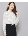 【SALE/40%OFF】【洗える】ボウタイブラウス COUP DE CHANCE クード シャンス トップス シャツ・ブラウス グレー ホワイト ピンク ネイ...