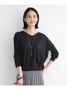 【SALE/50%OFF】【ウール混】リブスリーブコンパクトニット INDIVI インディヴィ トップス ニット イエロー ブラウン ブルー グレー【RBA_E...