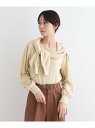 【SALE/50%OFF】【洗える/スパンコール】パフスリーブニット INDIVI インディヴィ トップス ニット グレー ベージュ【RBA_E】【送料無料】[...