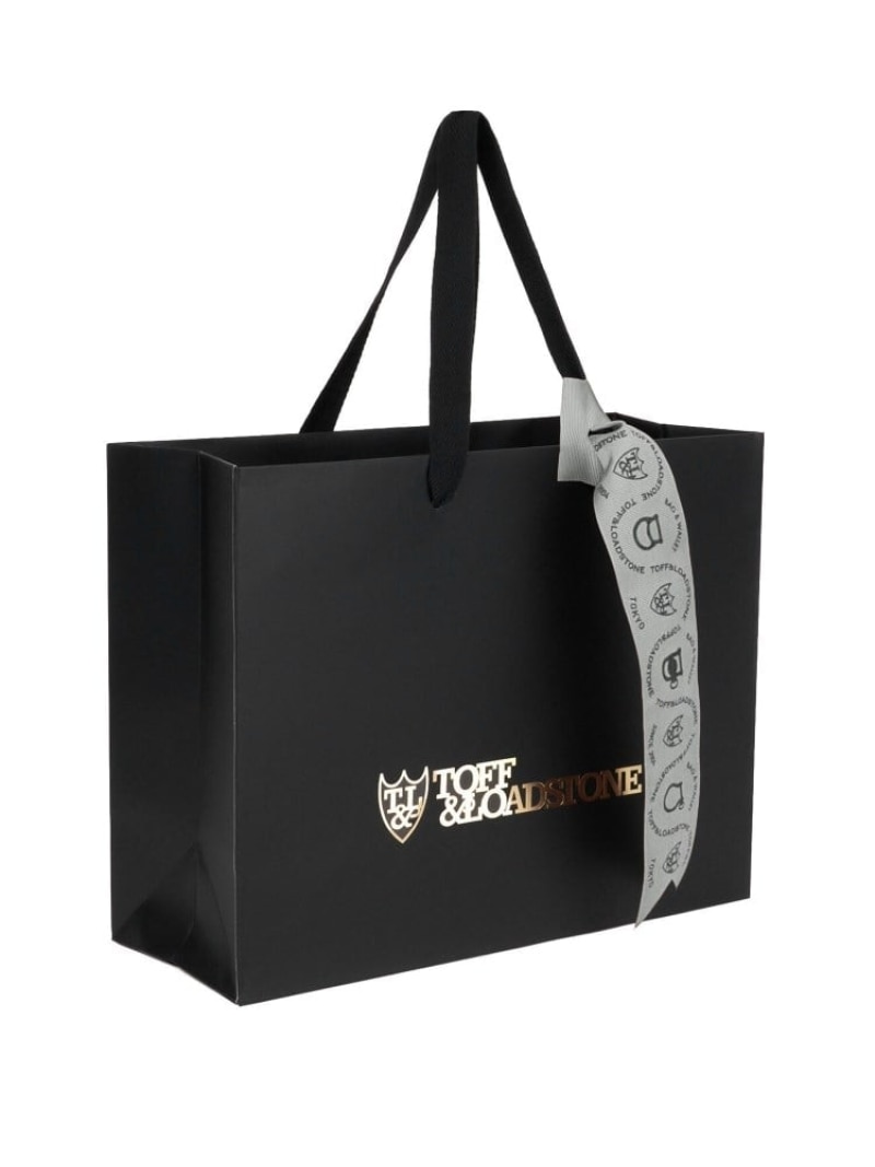 ギフト用ショッピングバッグ(M) TOFF&LOADSTONE トフアンドロードストーン 福袋・ギフト・その他 その他 ブラック[Rakuten Fashion...