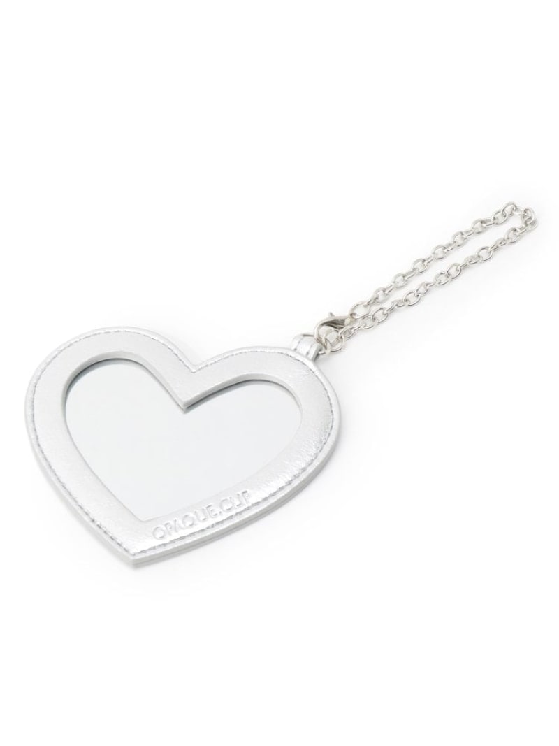 【SALE／40%OFF】ハートシェイプミラーチャーム OPAQUE.CLIP オペークドットクリップ 財布・ポーチ・ケ..