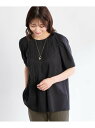 【接触冷感/洗える】ピンタックデザインチュニックブラウス Reflect リフレクト トップス シャツ・ブラウス ピンク ブラック ブラウン グレー【送料無料】...