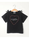 【SALE/50%OFF】【110-140cm】肩開きリボン使いTシャツ SHOO・LA・RUE シューラルー トップス カットソー・Tシャツ グリーン イエロ...