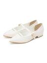 【SALE/35%OFF】【シャープなポインテッドトウ】スリットメリージェーンポインテッドトゥフラットパンプス grove グローブ シューズ・靴 その他のシュ...