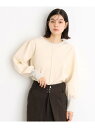 【SALE/20%OFF】袖ボリューム*ラメリブ配色ニット【洗える】 THE SHOP TK ザ ショップ ティーケー トップス ニット ホワイト レッド ブラ...