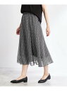 【WEB先行カラーあり/マシンウォッシュ可/ウエスト総ゴム/秋まで着られる◎】コツキ幾何柄ロングスカート Reflect リフレクト スカート ロング・マキシス...