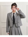 【2026年入卒・セレモニー・卒服】短丈ジャケット PINK-latte ピンク ラテ ジャケット・アウター テーラードジャケット・ブレザー ブラック【先行予約...