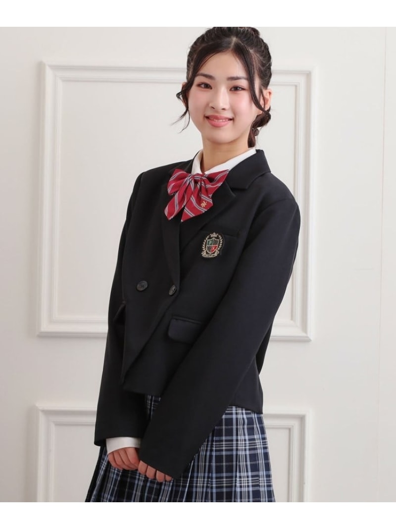 【2026年入卒・セレモニー・卒服】クロップドダブルジャケット PINK-latte ピンク ラテ ジャケット・アウター テーラードジャケット・ブレザー ブラック ネイビー【送料無料】[Rakuten Fashion]のサムネイル