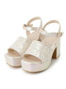 【SALE/50%OFF】【ラク盛り/サンダル】リピーター続出/脚長美脚 スパンコール厚底サンダル ESPERANZA エスペランサ シューズ・靴 サンダル ブ...