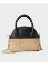 【SALE/10%OFF】◆【AULENTTI】コンビショルダーバッグ INDIVI インディヴィ バッグ ショルダーバッグ ブラック ベージュ【RBA_E】【...