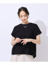 【SALE/50%OFF】【洗える/UV】お袖ロールアップゆるTシャツ SHOO・LA・RUE シューラルー トップス カットソー・Tシャツ ブルー ピンク ベ...