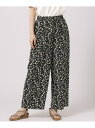 【SALE/50%OFF】大人のリラックスコーデに シックな色彩 プリントイージーパンツ SHOO・LA・RUE シューラルー パンツ その他のパンツ ブルー ...