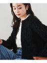 【SALE/70%OFF】【セットアップ可能】フリンジコットンカーディガン UNTITLED アンタイトル トップス カーディガン イエロー ブラック【RBA_...